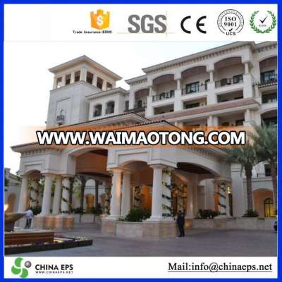 hotel project GFRC building decorative pillars columns exterior cornice Grc exterior wall facades