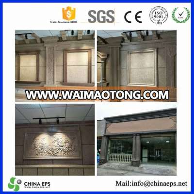 light weight pediment flower shape GFRC polystyrene cornice exterior wall cladding