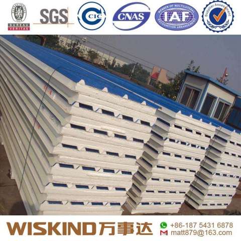 PU/EPS/Rockwool Sandwich Panel Insulation Panel for Steel Structure