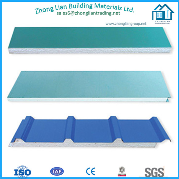 High Quality EPS PU Rockwool Glasswool Sandwich Panel